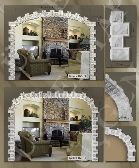 Alçı Kemer Uygulamaları – Modern ve Klasik Model Örneklerir | GNSDekor | 05436133333