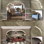 Bursa alçı kemer mimari detay