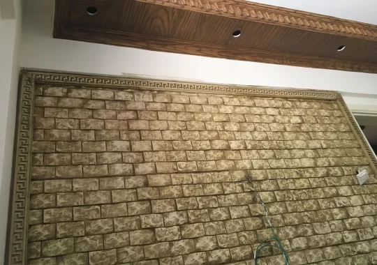 eskitme duvar boyası klasik iç mekan