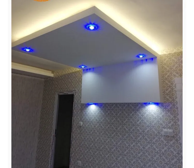 modern küçük salon asma tavan tasarımı