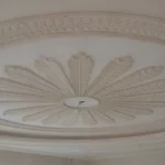 salon alçı kubbe avizeli tasarım